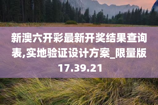 新澳六开彩最新开奖结果查询表,实地验证设计方案_限量版17.39.21