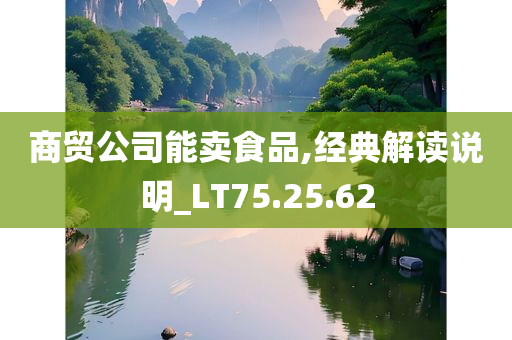 商贸公司能卖食品,经典解读说明_LT75.25.62