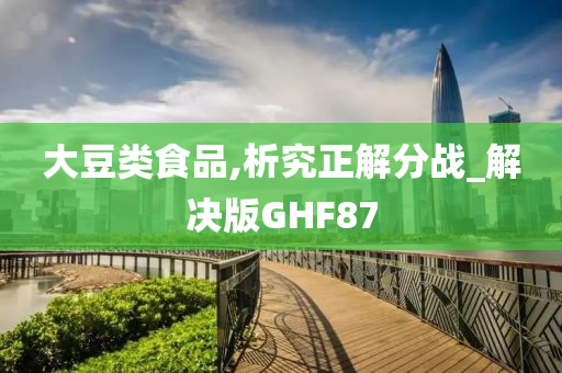 大豆类食品,析究正解分战_解决版GHF87