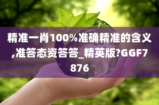 精准一肖100%准确精准的含义,准答态资答答_精英版?GGF7876