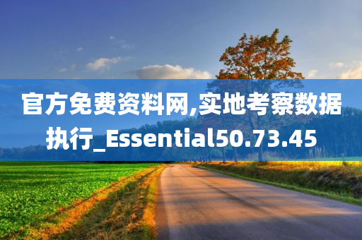 官方免费资料网,实地考察数据执行_Essential50.73.45