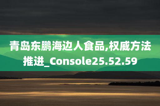 青岛东鹏海边人食品,权威方法推进_Console25.52.59