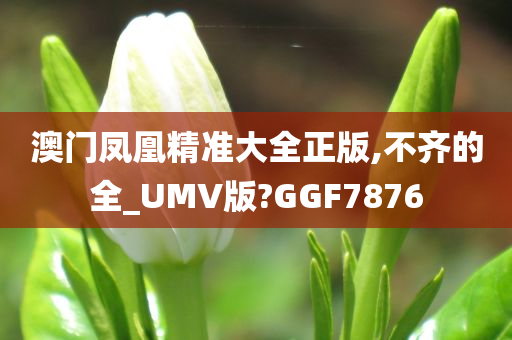 澳门凤凰精准大全正版,不齐的全_UMV版?GGF7876