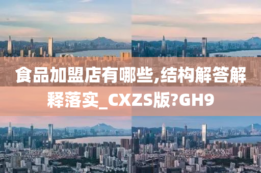 食品加盟店有哪些,结构解答解释落实_CXZS版?GH9