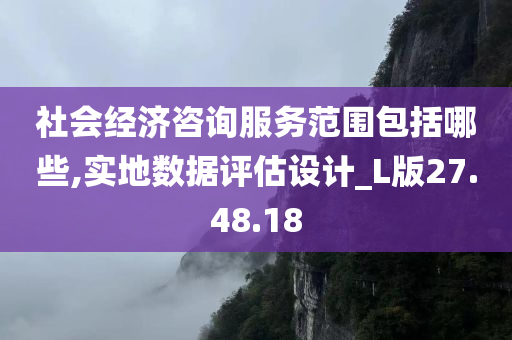 社会经济咨询服务范围包括哪些,实地数据评估设计_L版27.48.18