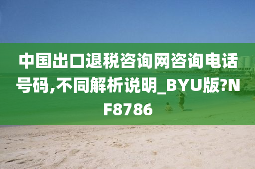 中国出口退税咨询网咨询电话号码,不同解析说明_BYU版?NF8786