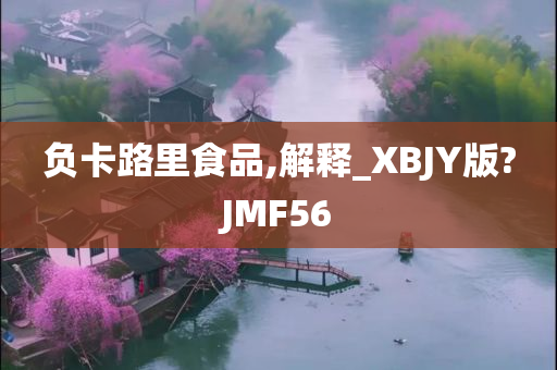 负卡路里食品,解释_XBJY版?JMF56