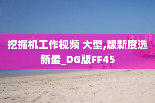 挖掘机工作视频 大型,版新度选新最_DG版FF45