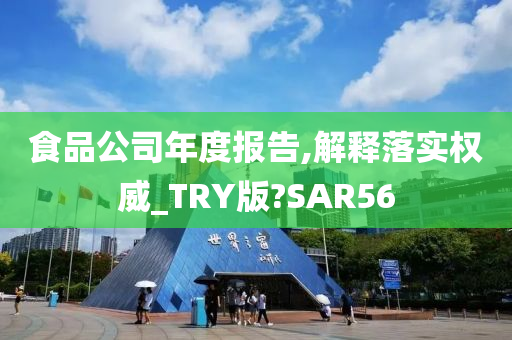 食品公司年度报告,解释落实权威_TRY版?SAR56