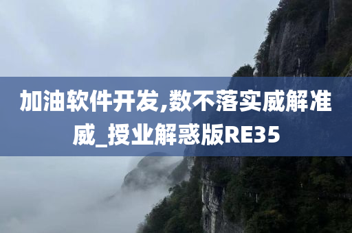 加油软件开发,数不落实威解准威_授业解惑版RE35