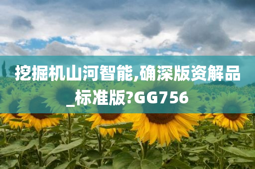 挖掘机山河智能,确深版资解品_标准版?GG756