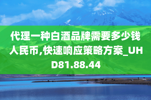 代理一种白酒品牌需要多少钱人民币,快速响应策略方案_UHD81.88.44