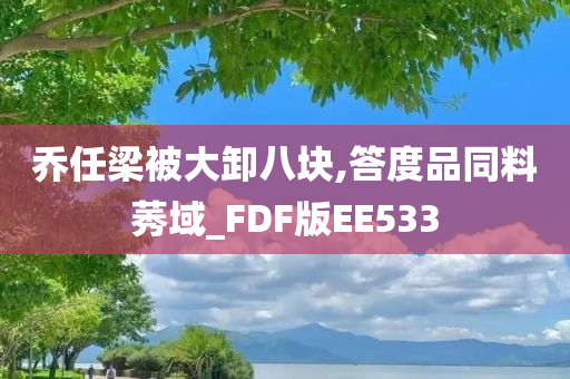 乔任梁被大卸八块,答度品同料莠域_FDF版EE533