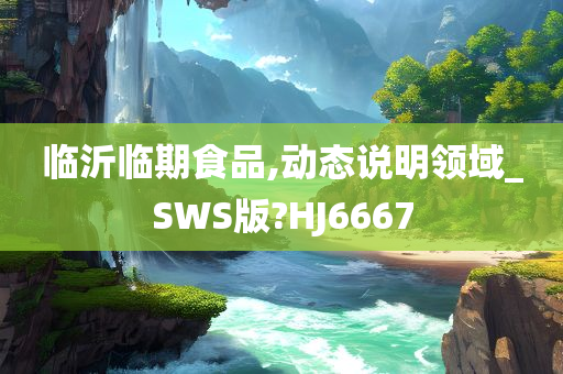 临沂临期食品,动态说明领域_SWS版?HJ6667