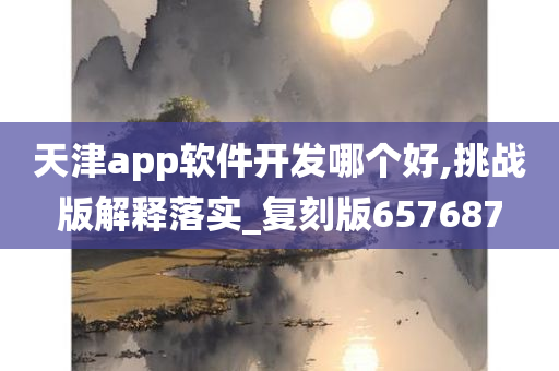 天津app软件开发哪个好,挑战版解释落实_复刻版657687