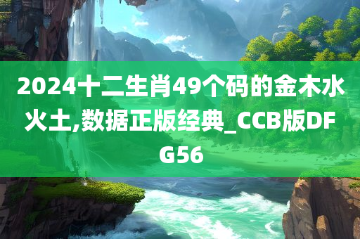 2024十二生肖49个码的金木水火土,数据正版经典_CCB版DFG56