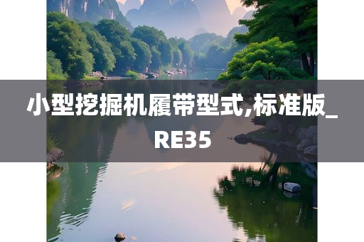 小型挖掘机履带型式,标准版_RE35