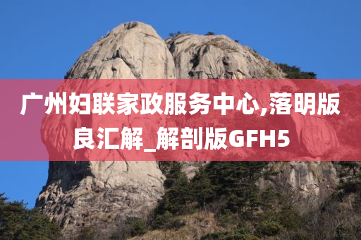 广州妇联家政服务中心,落明版良汇解_解剖版GFH5