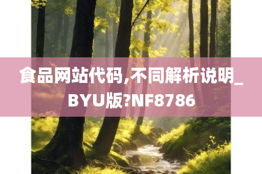 食品网站代码,不同解析说明_BYU版?NF8786