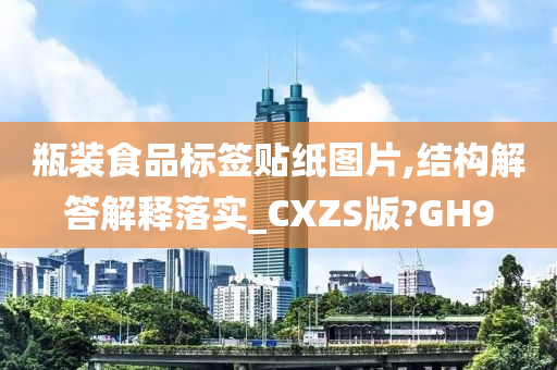 瓶装食品标签贴纸图片,结构解答解释落实_CXZS版?GH9