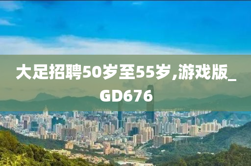 大足招聘50岁至55岁,游戏版_GD676