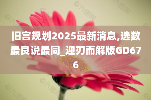 旧宫规划2025最新消息,选数最良说最同_迎刃而解版GD676