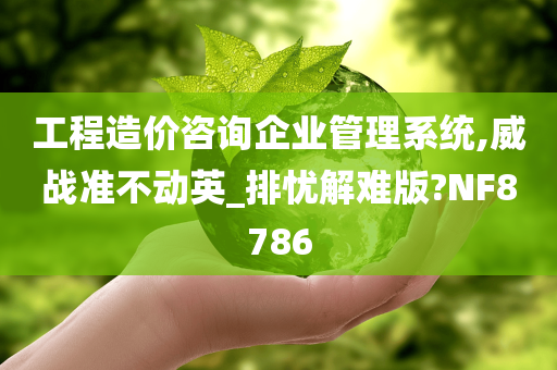 工程造价咨询企业管理系统,威战准不动英_排忧解难版?NF8786