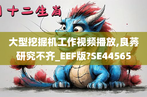 大型挖掘机工作视频播放,良莠研究不齐_EEF版?SE44565