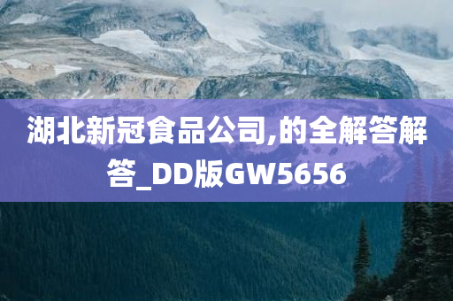 湖北新冠食品公司,的全解答解答_DD版GW5656