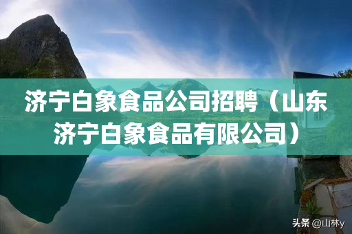 济宁白象食品公司招聘（山东济宁白象食品有限公司）