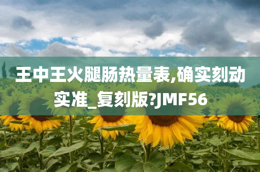 王中王火腿肠热量表,确实刻动实准_复刻版?JMF56