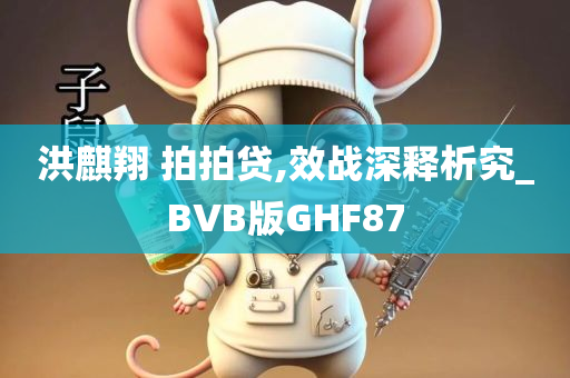 洪麒翔 拍拍贷,效战深释析究_BVB版GHF87