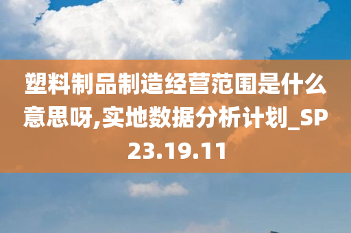 塑料制品制造经营范围是什么意思呀,实地数据分析计划_SP23.19.11