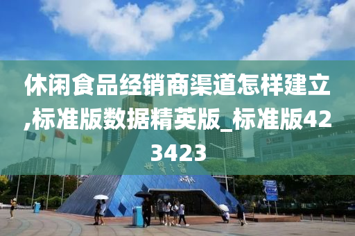 休闲食品经销商渠道怎样建立,标准版数据精英版_标准版423423