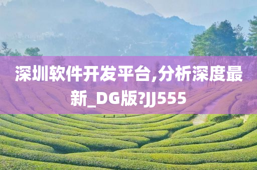 深圳软件开发平台,分析深度最新_DG版?JJ555