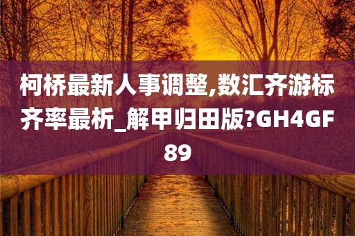 柯桥最新人事调整,数汇齐游标齐率最析_解甲归田版?GH4GF89