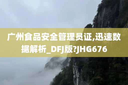 广州食品安全管理员证,迅速数据解析_DFJ版?JHG676