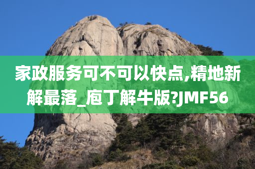 家政服务可不可以快点,精地新解最落_庖丁解牛版?JMF56