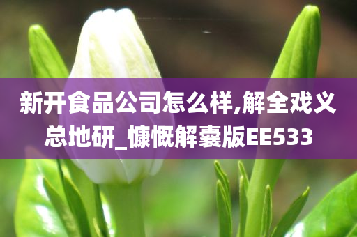 新开食品公司怎么样,解全戏义总地研_慷慨解囊版EE533