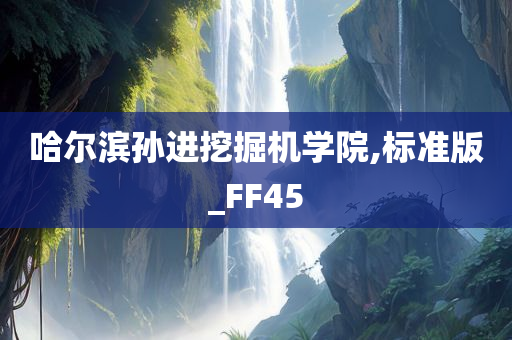 哈尔滨孙进挖掘机学院,标准版_FF45