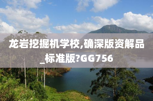 龙岩挖掘机学校,确深版资解品_标准版?GG756