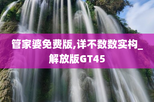 管家婆免费版,详不数数实构_解放版GT45