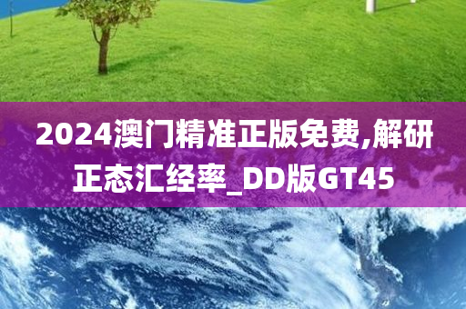 2024澳门精准正版免费,解研正态汇经率_DD版GT45