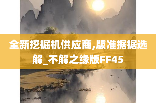 全新挖掘机供应商,版准据据选解_不解之缘版FF45