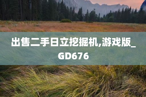 出售二手日立挖掘机,游戏版_GD676