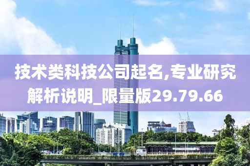 技术类科技公司起名,专业研究解析说明_限量版29.79.66