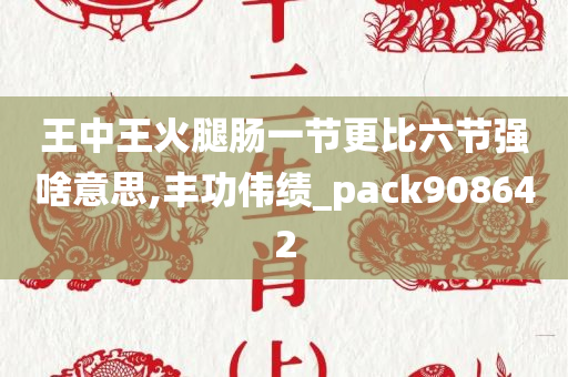 王中王火腿肠一节更比六节强啥意思,丰功伟绩_pack908642