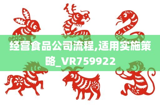 经营食品公司流程,适用实施策略_VR759922