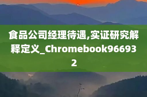 食品公司经理待遇,实证研究解释定义_Chromebook966932