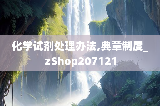 化学试剂处理办法,典章制度_zShop207121